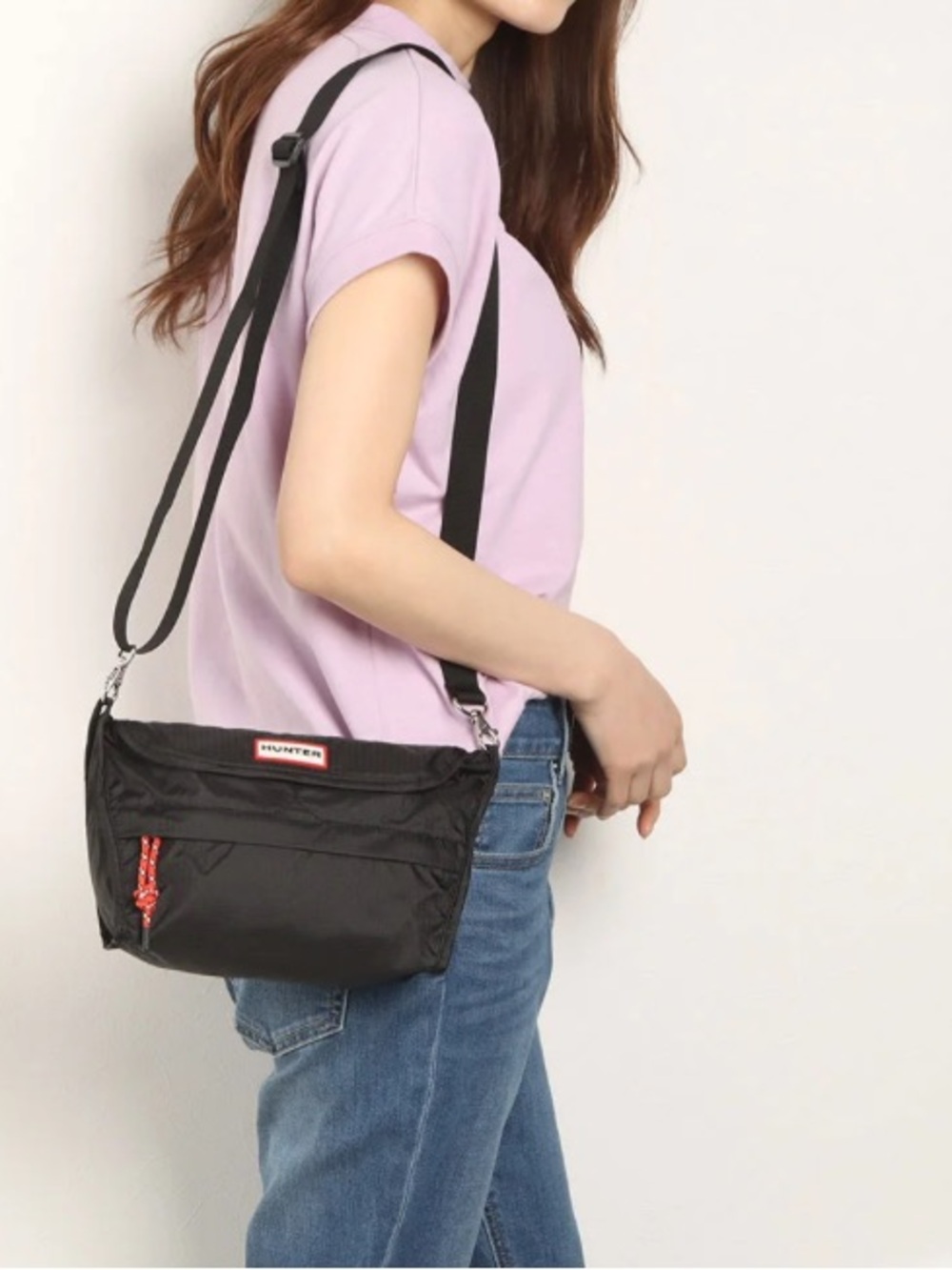 New HUNTER Original Packable Crossbody Navy Nylon Travel Lightweight Vacation